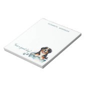 ベルネーズマウンテンドッグパーソナライズされた ノートパッド (回転)