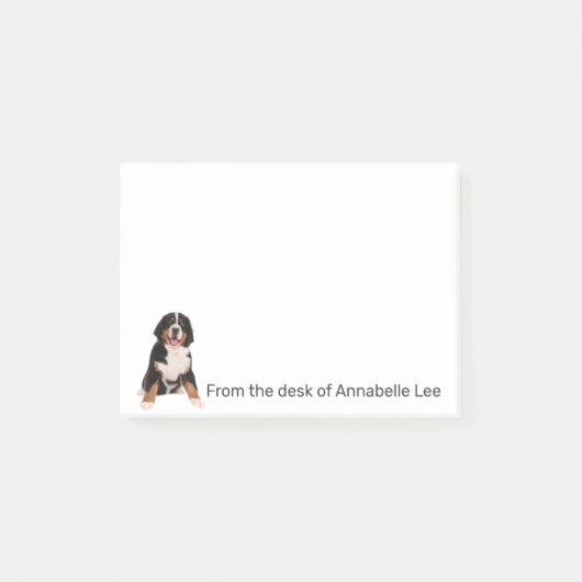 ベルネーズマウンテンドッグパーソナライズ ポストイット (正面)