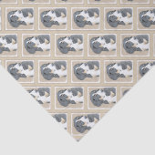 ベルネーズマウンテンドッグパ絵画ピーズオリジナルアート 薄葉紙 (詳細)