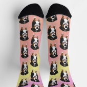 ベルネーズマウンテンドッグピンク銀河系 ソックス (上部)