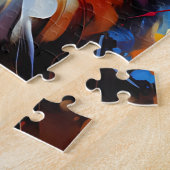 ベルネーズマウンテンドッグポートレートアクリルアートプリント ジグソーパズル (側面)