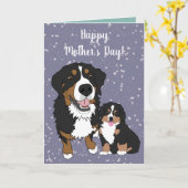 ベルネーズマウンテンドッグマザーズ カード (黄色い花)