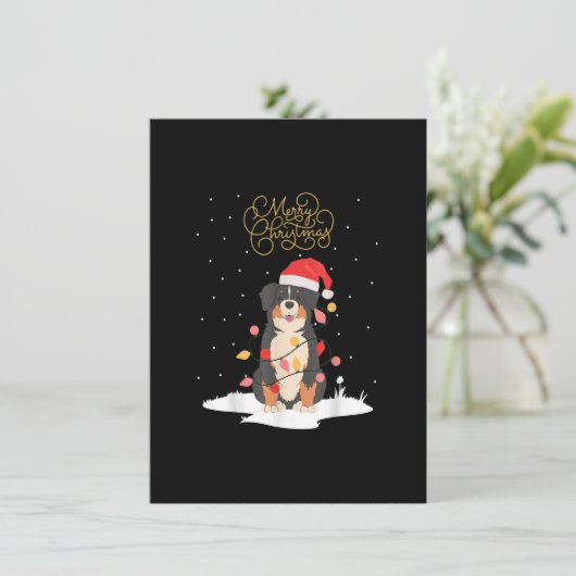 ベルネーズマウンテンドッグメリークリスマスベルナークリスマスC 招待状 (スタンド正面)