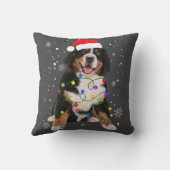 ベルネーズマウンテンドッグライトクリスマスマッチングファム クッション (裏面)