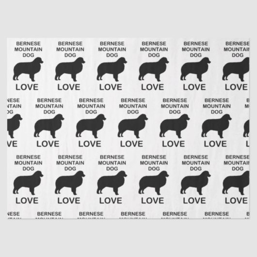 ベルネーズマウンテンドッグラブ 薄葉紙 (正面)