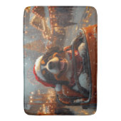 ベルネーズマウンテンドッグローラーコースタークリスマス バスマット (正面縦)