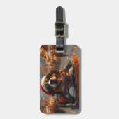 ベルネーズマウンテンドッグローラーコースタークリスマス ラゲッジタグ (正面縦)