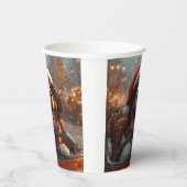 ベルネーズマウンテンドッグローラーコースタークリスマス 紙コップ (右)