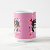 ベルネーズマウンテンドッグヴァレンティーンズデー コーヒーマグカップ (中央)