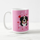 ベルネーズマウンテンドッグヴァレンティーンズデー コーヒーマグカップ (左)