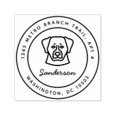 ベルネーズマウンテンドッグ差出人住所スタンプセルフインク セルフインキングスタンプ (デザイン)