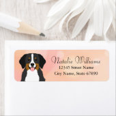 ベルネーズマウンテンドッグ差出人住所ラベル ラベル (インサイチュ)