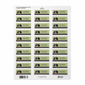 ベルネーズマウンテンドッグ差出人住所ラベル ラベル (フルシート)