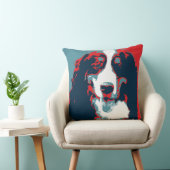 ベルネーズマウンテンドッグ政治パロディのポスター クッション (椅子)