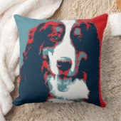 ベルネーズマウンテンドッグ政治パロディのポスター クッション (ブランケット)