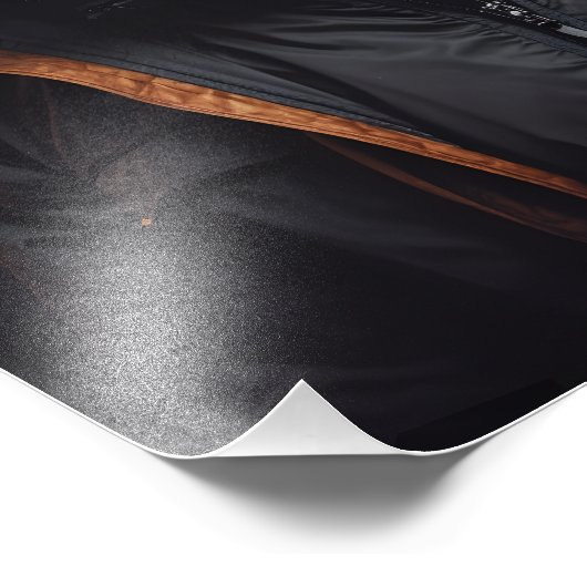 ベルネーズマウンテンドッグ着てジャケットとサングラス フォトプリント (角)