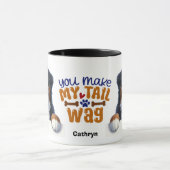 ベルネーズマウンテンドッグ私の尻尾を作る マグカップ (中央)