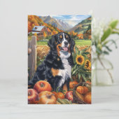 ベルネーズマウンテンドッグ秋の収穫感謝祭 シーズンカード (スタンド正面)