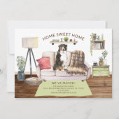 ベルネーズマウンテンドッグ移動告知 招待状 (正面)