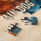 ベルネーズマウンテンドッグ紙クイリングアートポートレート ジグソーパズル (側面)