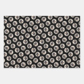 ベルネーズマウンテンドッグ絵を描ベルナーのかわいいペットアート ラッピングペーパーシート (正面3)