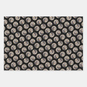 ベルネーズマウンテンドッグ絵を描ベルナーのかわいいペットアート ラッピングペーパーシート (正面3)