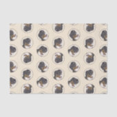 ベルネーズマウンテンドッグ絵を描ベルナーのかわいいペットアート 薄葉紙 (正面)