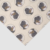 ベルネーズマウンテンドッグ絵を描ベルナーのかわいいペットアート 薄葉紙 (詳細)