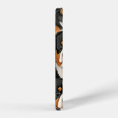 ベルネーズマウンテンドッグ装飾シームレスパターン iPhoneケース (右側面)