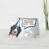 ベルネーズマウンテンドッグ誕生日カード カード (正面)