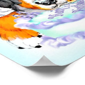 ベルネーズマウンテンドッグ誕生日ポスター ポスター (角)