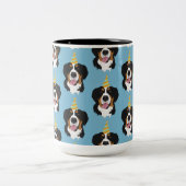 ベルネーズマウンテンドッグ誕生日 ツートーンマグカップ (中央)