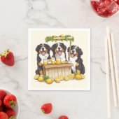 ベルネーズマウンテンドッグ走ズAレモネードスタンド スタンダードカクテルナプキン (インサイチュ)