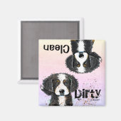 ベルネーズマウンテンドッグ食洗機磁石 マグネット (正面/裏面)