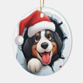 ベルネーズマウンテンドッグ3Dブレークスルーオーナメント セラミックオーナメント (左)