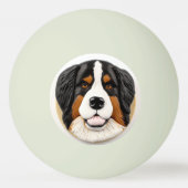 ベルネーズマウンテンドッグ3D インスパイア 卓球ボール (裏面)