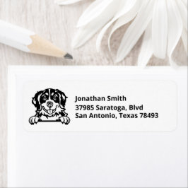 ベルネーズマウンテンドッグ |イメージの差出人住所 ラベル