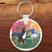 ベルネーズマウンテンドッグ キーホルダー (正面)