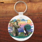 ベルネーズマウンテンドッグ キーホルダー (正面)