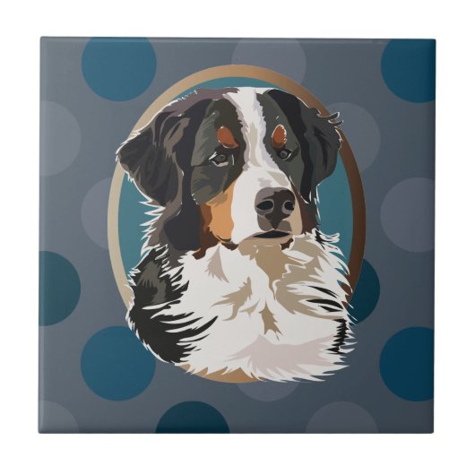 ベルネーズマウンテンドッグ タイル (正面)