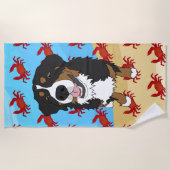 ベルネーズマウンテンドッグ ビーチタオル (正面)