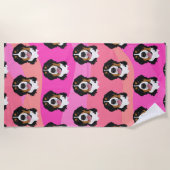 ベルネーズマウンテンドッグ ビーチタオル (正面)