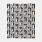 ベルネーズマウンテンドッグ フリースブランケット (正面)