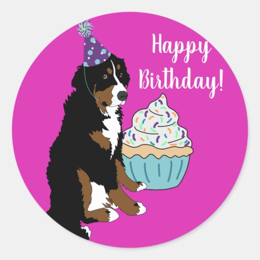 ベルネーズマウンテンドッグ ラウンドシール (正面)