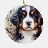 ベルネーズマウンテンドッグAI子犬 セラミックオーナメント (正面)