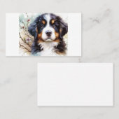 ベルネーズマウンテンドッグAI子犬 名刺 (正面/裏面)