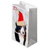 ベルネーズマウンテンドッグWクリスマスハット抱き枕 スモールペーパーバッグ (正面アングル)