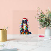 ベルネーズマウンテンドッグxクリスマスライト アクリルサイン (ウェディング)