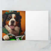 ベルネーズマウンテンドライビングバイクセントパトリックの日 カード (内部)