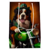 ベルネーズマウンテンドライビングバイクセントパトリックの日 ミディアムペーパーバッグ (裏面)